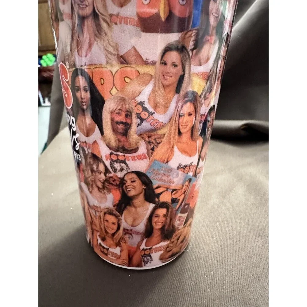 Hooters X Pepsi 40 year anniversary plastic sturdy tumbler‎ + Lid